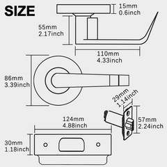 Heavy Duty Commercial Door Handle Lock Satin Chrome ADA Fire Rated Grade 2