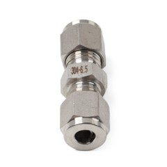 1Pc 1/4″ 6.5mm Equal OD Straight Through Ferrule Pipe Tube Connector 