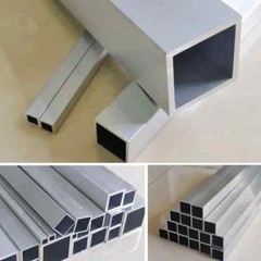 Aluminium Alloy Square Tube Hollow DIY Decoration Height 6-25mm Length 300 500mm