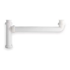 1-1/2 Dia, Polypropylene, White/Plastic, Kitchen, End Outlet Waste Tee, 1Pny2
