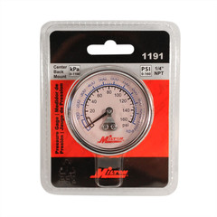 Milton 1191 Milton Industries Gage 1/4″ NPT, 0-160 PSI – Center Mount