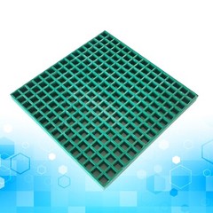 22.6″*22.6″ Floor Grating Fiberglass FRP Grating 1.5″ Thickness 0.5T Green