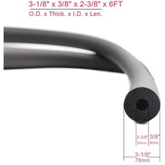 Protective Foam Tube – 3/8″ x 6FT – Thermal Insulation