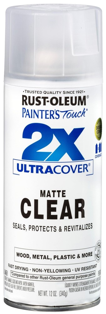 Rust-Oleum 249087 Painter’s Touch 2X Ultra 12 Ounce (Pack of 1), Matte Clear