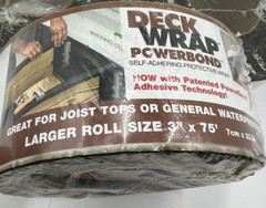 Power Bond DeckWrap 3 In. X 75 Ft. Deck Flash Barrier 54103 For Joist Tops