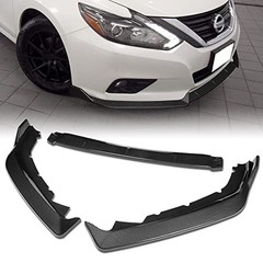 3Pcs Front Bumper Lip Spoiler Kit for 2016-2018 Nissan Altima Sedan Carbon