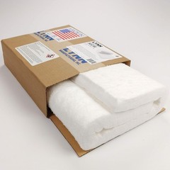 Ceramic Fiber Insulation, 1″ Thick x 12″ x 24″, 2400F Fireproof Insulation Bl…