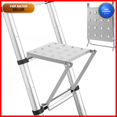 Leifide 1 Pcs Ladder Work Platform 400 Lbs Heavy Duty Non-Slip Platform Tray