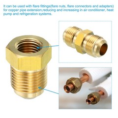 3/8″ Female Flare x 1/2″ Male Flare Connectors Brass Adapter Reducing