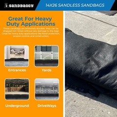 Sandbaggy 14″ x 26″ Water Activated Sandbags – Stronger Than Quick Dam Bags