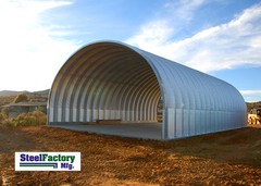 Steel Factory Mfg S25x40x16 Prefab Metal Arch RV Storage Building Garage Kit