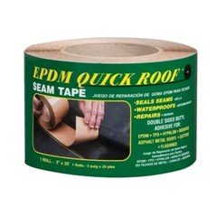 EPDM Roof Seam Tape, Black EPDM, 3-In. x 25-Ft.