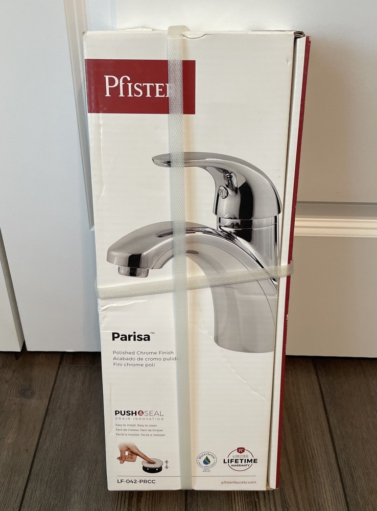 Pfister Parisa 4-in. Centerset Single-Handle Bathroom Faucet in Polished Chrome