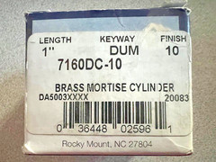 KABA ILCO 7160DC-US10 1″ DUMMY CYLINDER IN SATIN BRONZE BMHA 612