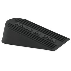 Large Big Rubber Door Stopper Made In USA – 6.5 x 2.75 x 1.9 inches, Black