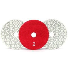 5″ WET DRY POLISHING PAD 3 STEP + stone granite marble buffer aluminum backing