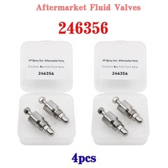 Aftermarket 4Pcs 246356 fluid VALVE fits Fusio Air Purge AP Spray Gun