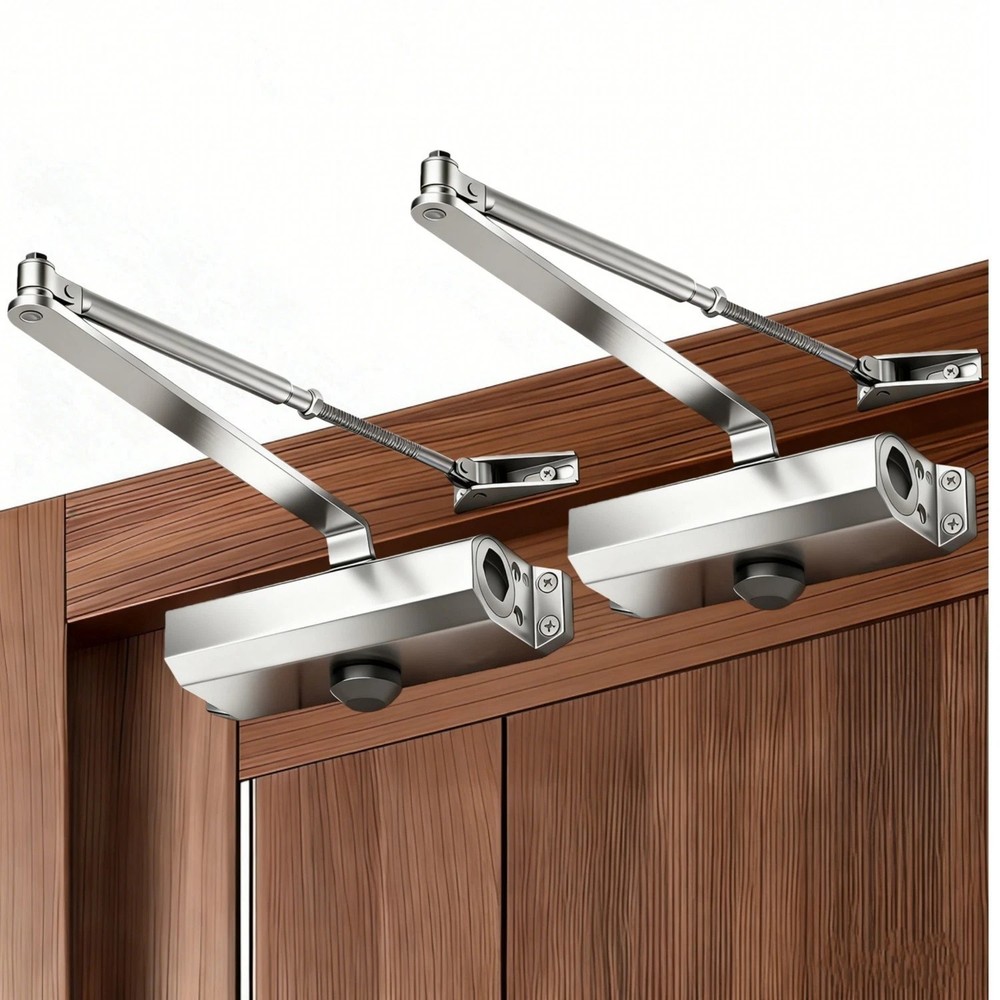 65-85 Kgs Size4 Commercial Door Closer Silver Aluminium Alloy Heavy Duty N