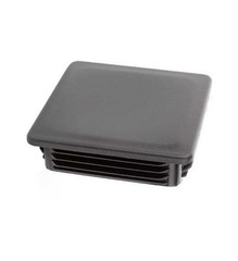 10 x fin plugs square tube 50 x 50 mm square black end caps plastic