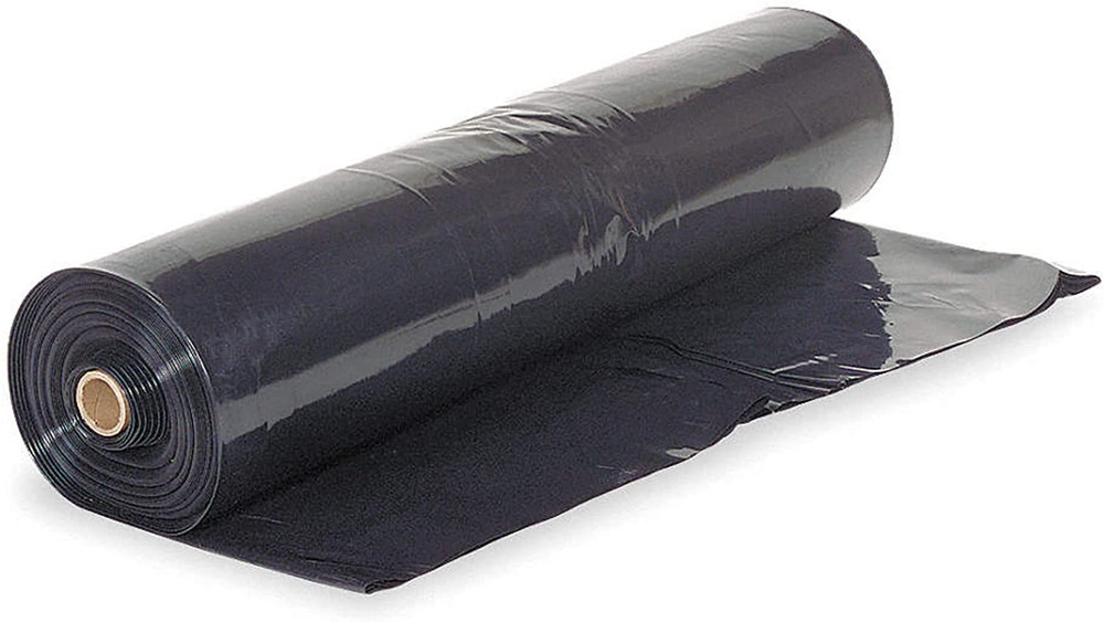 – Black Plastic Sheeting – 10 Mil – (5′ X 100′) – Black Plastic Tarp, Polyethyle