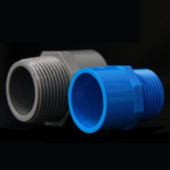 PVC Water Supply Pipe Male Thread Fittings Adapter Joint Various Sizes – 3Colors