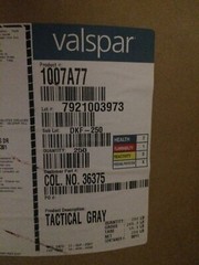 5 lbs Valspar Military Tactical Gray Powder Coating Paint PN 1007A77