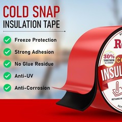 2 Inch Outdoor Pipe Insulation Wrap for Winter Freeze Protection