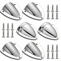 Frienda 6 Pcs Stainless Steel Wire Cable 1.8×1.6/2.2×2.5/3.7×3.4 Inch, silver