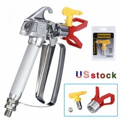 3600 PSI Airless Paint Spray Gun with 517 Tip & Tip Guard For Sprayers