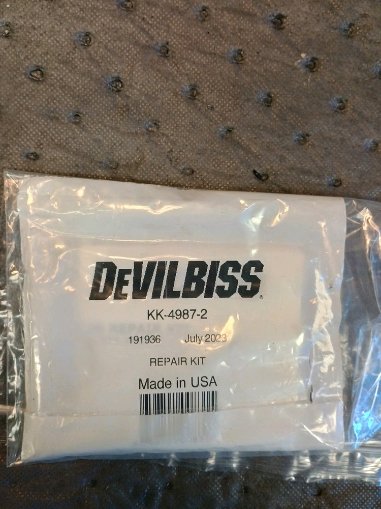 DEVILBISS KK-4987-2 Spray Gun Repair Kit Open Bag Complete