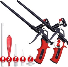 Luft Heavy Duty Foam Spray Guns: 2 Pack with Teflon Coating for Easy Cleanup