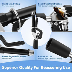 Pre Rinse Sprayer Commercial Sink Sprayer Head, Low Lead Spray Valve Dish Spraye