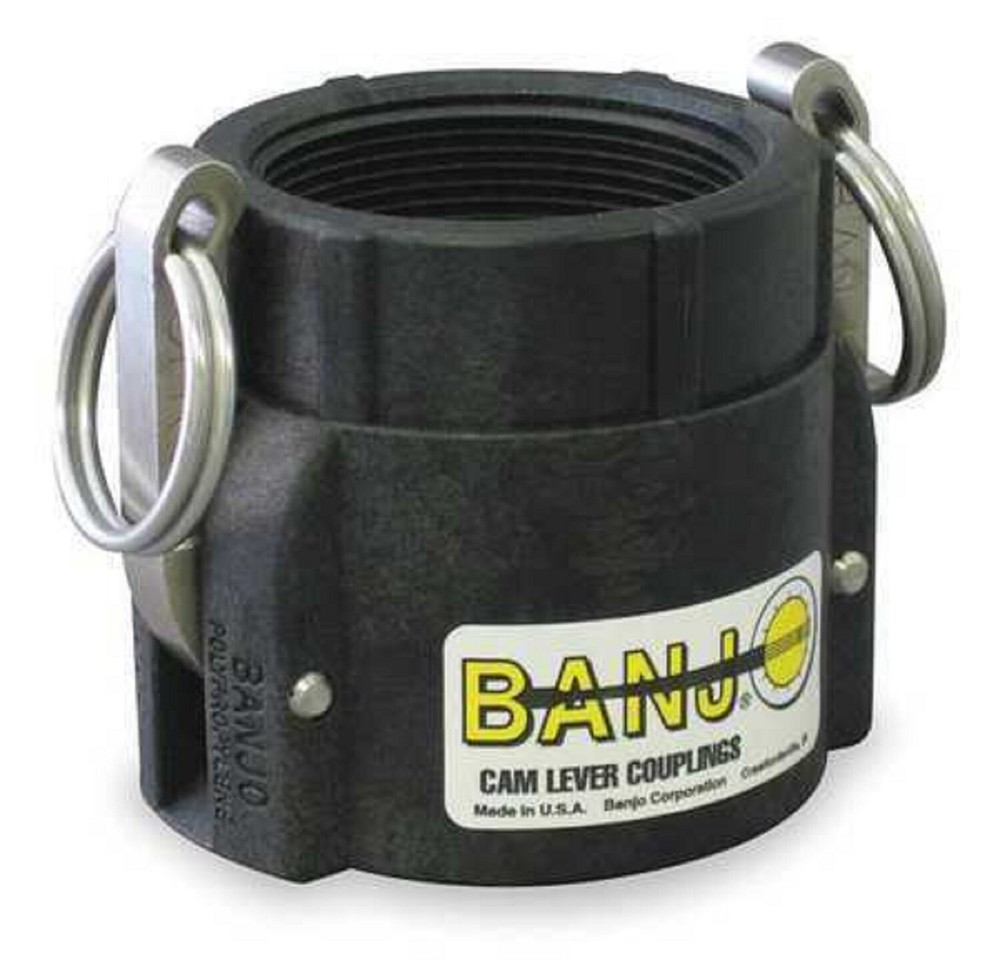 Banjo Poly Cam Lever Coupling 2″ Female Coupler X 2″ Female Thread – 200D