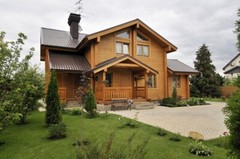 LOG HOUSE KIT # LH-237 ECO FRIENDLY WOOD PREFAB DIY BUILDING CABIN HOME DIY EASY