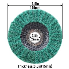 12PCS Metal Cleaning Polishing Wheel Pad 4-1/2 x7/8″ Flap Disc for Angle Grinder