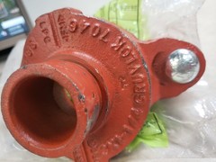 GRUVLOK 7046 3″X 1-1/4″ DUCTILE IRON BRANCH OUTLET TEE & GASKET 500PSI