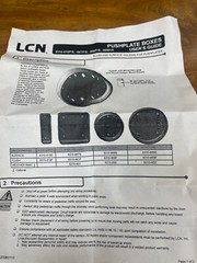 LCN 4.5″ Round Flush Mount Box 8310-868F 750216-00 for Push Button Door Opener