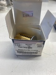 ILCO ADA 7241TK2-26D BRASS MORTISE CYLINDER 1-1/2″ TK KEYWAY 13192 DA8412XXXX