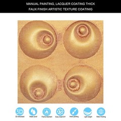 Artistic 3D Ceiling Tiles Aged Artwork Panels PLM102 Vintage brown gold 10Pcs