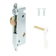 Mortise Lock with White Latch Lever, Adjustable Spring-Loaded Hook Latch Proj…