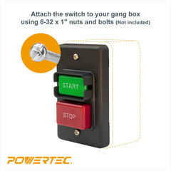 120/230V Dual Voltage, 28 Amps, On/Off Switch, Single Phase Safety Power Swit…