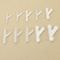 5 Pcs Plastic Hose Barb Fitting Y-type 3 Way Pipe Diameter Size 3.9mm – 10mm