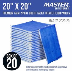 Elite Premium Paint Spray Booth Tacky Intake Filter Panel 20 X 20 Inch Blue