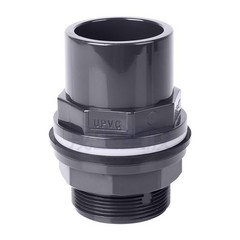20-63mm ID UPVC BulkHead Fish Tank Fitting Water Pipe Joint Adapter Connector