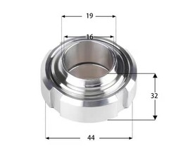 304 Stainless Steel Dairy Products Welding Union T-Type 19-108MM