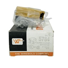 Wiremold 5784 Elbow Conduit Connector Buff / Tan Lot of 5 NOS Made In The USA