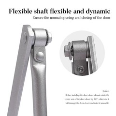 65-85 Kgs Size4 Commercial Door Closer Silver Aluminium Alloy Heavy Duty