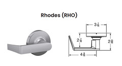 Schlage ND91-LD-RHO-626 Entrance Lock 1-3/4″ Zinc Satin Chrome Vandlgard Lever