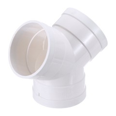 3 Way Duct Splitter Reducer 4″x4″x4″ Y Shape Ducting Airflow Tube White