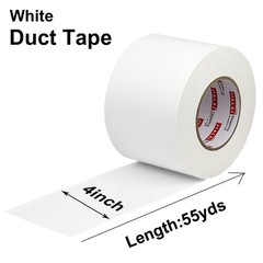 JIALAI HOME White Duct Tape 4 Inch, Industrial 4 Inches x 55 Yards,